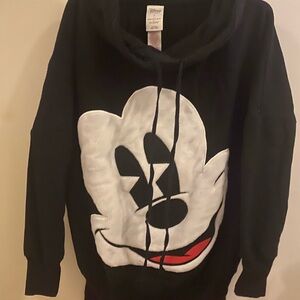 Disney Black and White Mickey Mouse Hoodie (Women’s S)